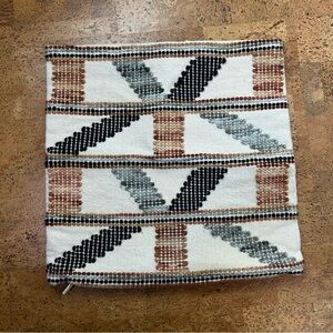 CB2 Throw Pillow Case Handwoven Dorado Made in India 16x16